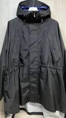 MONCLER GENIUS PELVOUX ナイロン フーデット コート 止水 ジッパー パーカー ジャケット モンクレール 2 ブラック E20974200330