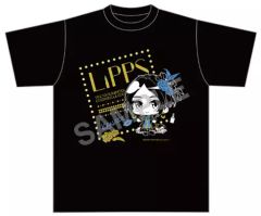 [중고] 티셔츠 (캐릭터) 속수주 LiPPSver. 미니츄 티셔츠 블랙 L 사이즈 [아이돌 마스터 신데렐라 걸즈]