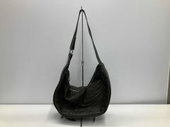 RIM・ARK リムアーク 半月型 ショルダーバッグ 黒 ブラック レザー 