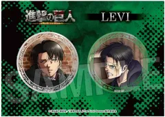 【中古】バッジ・ビンズ リヴァイ ギラギラ缶バッジセット 軌跡 「進撃の巨人」