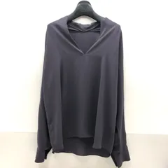 qualite カリテ ブラウス Vネック グレー レディース とろみ素材 SGAW26-1701のサムネイル