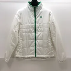 adidas アディダス ダウンジャケット S ホワイト グリーン レディース SGAW26-1691のサムネイル