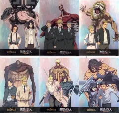 【中古】クリアファイル 全6種セット A4クリアファイル 「進撃の巨人×ジョージア 店頭ノベルティキャンペーン 第2弾」 対象商品購入特典のサムネイル