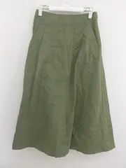 ◇ Dessin デッサン ストレッチ ロング Aライン スカート サイズ2 カーキ レディース P  【中古】 【1209090002119】のサムネイル
