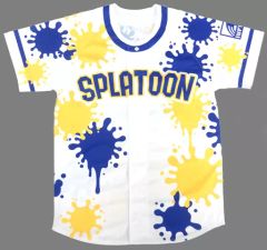 [중고] 의류 기타 (캐릭터) 로고 디자인 응원 유니폼 화이트 × 블루 × 옐로우 프리 사이즈 [niconico × Splatoon (스플라툰)] 제 3 회 스프라툰 고시엔 2018 응원 상품