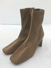 ◇ titivate ティティベイト スクエアトゥ ヒール ショート ブーツ サイズ S ブラウン レディース P  【中古】 【1209120004632】