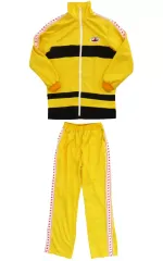 【中古】コスプレ衣装 立海大学附属中学校(ファスナー丸型) 上下ジャージ イエロー Lサイズ 「テニスの王子様」のサムネイル