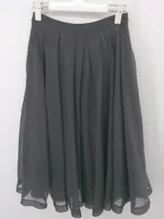 ◇ martinique サイドジップ 膝下丈 ギャザー スカート サイズ1 チャコールグレー レディース P  【中古】 【1209140003820】のサムネイル