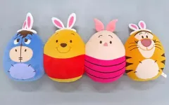 【中古】クッション・抱き枕・本体 プーさん＆ピグレット＆イーヨー＆ティガー くまのプーさんクッション 「ディズニー・イースター2016」 東京ディズニーランド限定