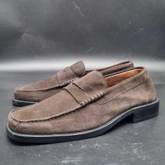GIANNI VERSACE ヴィンテージ ローファー 26cm 茶 イタリア製 - メルカリ