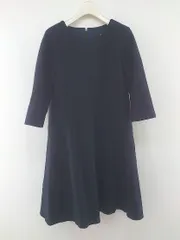 ◇ LOUNIE ルーニィ 七分袖 膝丈 ワンピース サイズ36 ネイビー レディース P  【中古】 【1209210002135】のサムネイル