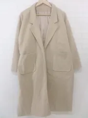■ ◎ JUNOAH ジュノア 長袖 ロング コート サイズM ベージュ レディース P  【中古】 【1209210006690】のサムネイル