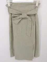◇ ◎ M-PREMIER エムプルミエ 膝下丈 台形 スカート サイズ34 ベージュ系 レディース P  【中古】 【1209210006300】のサムネイル