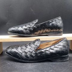 美品 monkey time キルティング レザーシューズ ローファー 41 黒 
