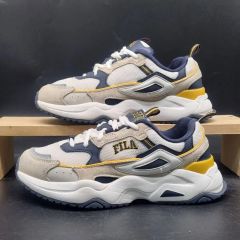 FILA infinito ベージュ パープル 26.5cm 厚底スニーカー - メルカリ