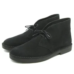 美品 Clarks クラークス UK9G デザートブーツ エヴォ 26166779 Desert Bt Evo オーソライト スエード レースアップブーツ 黒  35005542