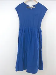 ◇ Simplicite シンプリシテェ フレンチスリーブ 膝下丈 ワンピース ブルー系 レディース P  【中古】 【1209230002436】のサムネイル