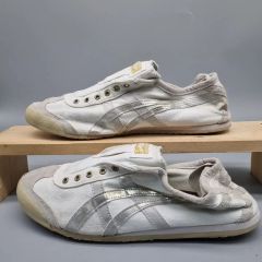 美品✨オニツカタイガー メキシコ66 パラティ 26.5 白 花柄 スリッポン 