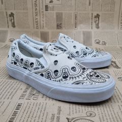 VANS スリッポン ネイビー チャイナボタン【国内正規品】 - メルカリ