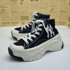 27cm MLB Korea チャンキーハイカットスニーカー ヤンキース - メルカリ