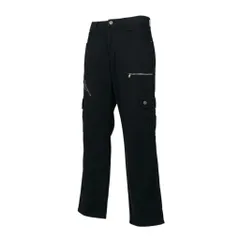 ☆30K18 DOLCE&GABBANA ドルチェアンドガッバーナ マルチジップポケットパンツ カーゴパンツ  ボタンフライ ボトム 30/44サイズ ブラック メンズu02tのサムネイル