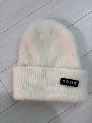 1993 白 ニット ビーニー