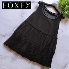 FOXEY NY フォクシーニューヨーク タックコクーンドレス42 ピーチ