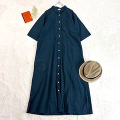 Yacco Maricard ヤッコマリカルド 半袖 シャツワンピース コットン
