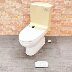 ウォシュレットトイレ TCF982 ホワイト 床排水 排水管付き 手渡し限定 
