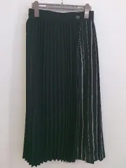 ◇ PAGEBOY ALICIA ウエストゴム 巻き風 ロング プリーツ スカート サイズF ブラック ホワイト系 レディース P  【中古】 【1210200002134】のサムネイル