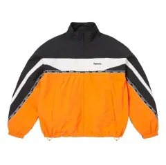 Supreme ロゴ テープ トラック ジャケット オレンジ Lのサムネイル