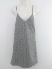 ◇ dazzlin ダズリン 総柄 膝丈 キャミソールワンピース サイズF ブラック ホワイト系 レディース P  【中古】 【1210280035312】のサムネイル