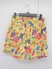 NOAH ダブルプリーツ ヘリンボーン ショーツ 花柄 ショートパンツ