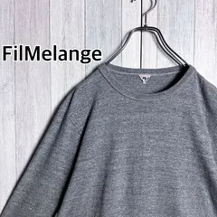 日本製 FilMelange フィルメランジェ 7分袖Tシャツ コットン グレー 4のサムネイル