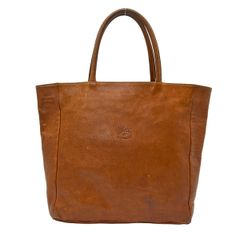 美品】Leder Wolf トートバッグ ヌメ革 レザー キャメル 大容量A4 