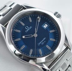 ☆OMEGA☆Seamaster120綺麗なネイビーブルー文字盤 - メルカリ