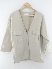 ◇ ◎ SENSE OF PLACE by URBAN RESEARCH ノーカラー 長袖 ルーズ ジャケット サイズF グレージュ系 レディース P  【中古】 【1211080003334】のサムネイル