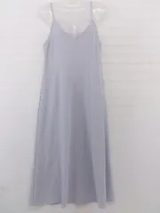 ◇ mysty woman ミスティウーマン キャミソール ロング フレア ワンピース サイズF ライトパープル レディース P  【中古】 【1211080002184】のサムネイル