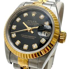 ROLEX 69178 K18YG ダイヤベゼル 黒文字盤 67.5g - メルカリ