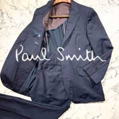 極美品 PaulSmith ダークグレー ストライプ スーツ ウール100% - メルカリ