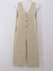◇ emi+ コットン100% ノースリーブ オールインワン サイズS ベージュ レディース P  【中古】 【1211080008599】のサムネイル
