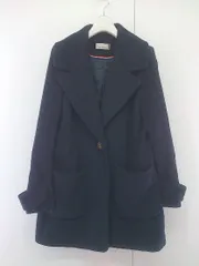 ◇ un dix cors アンディコール 長袖 チェスターコート サイズ38 ネイビー レディース P  【中古】 【1211080008414】のサムネイル
