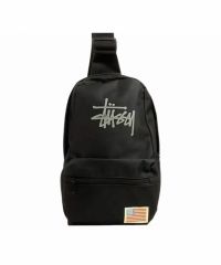 STUSSY ロゴ入り ドローストリングバッグ 黒白 セット - メルカリ