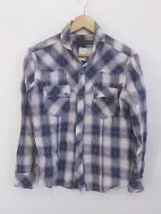 ◇ SCHLUSSEL シュリセル チェック 長袖 シャツ サイズ2 パープル系 マルチ メンズ P  【中古】 【1211110008285】のサムネイル