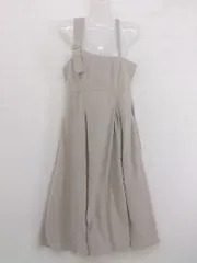 ◇ w closet ダブルクローゼット コーデュロイ ロング キャミソール ワンピース サイズF ライトベージュ レディース P  【中古】 【1211140005575】のサムネイル