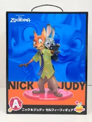 サニーサイドアップ Happyくじ/ZOOTOPIA ズートピア A賞 ニック&ジュディ セルフィーフィギュア