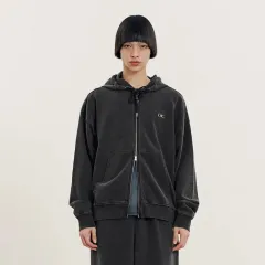 O!Oi コレクション ヴィンテージ デニム スウェット フーディー ジップアップ ツーウェイのサムネイル