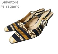 Salvatore Ferragamo フェラガモ ガンチーニ ヒール パンプス - メルカリ