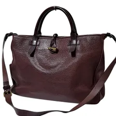 B-86 Paul Smith ポールスミス トートバッグ ショルダー付き ビジネスバッグ 2way A4収納可 通勤 ワインレッド レザー 28601-260410 56-39