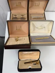 D【まとめ売り】ダンヒル ジバンシー など　ネクタイピン & カフスリンクスまとめ  カフス フォーマル ネクタイピン
